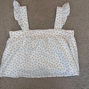 Cropped Ditsy Floral 90s Cottagecore Tank | Newbury Kustom | size large